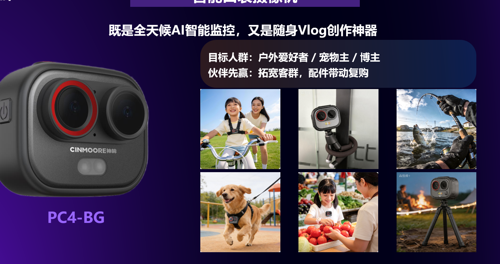 智能口袋摄像头 PC4-BG