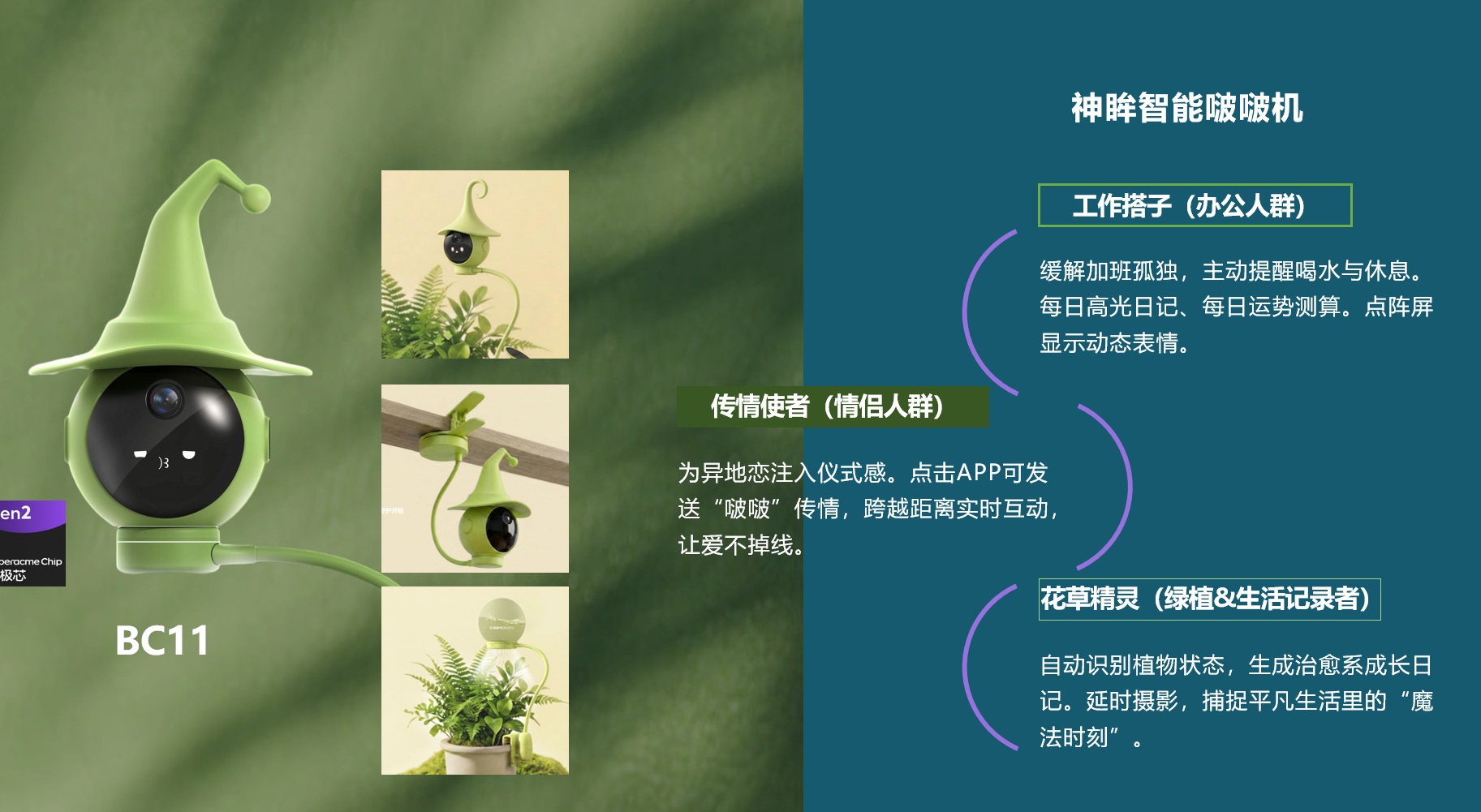智能植物陪伴摄像头 BC11